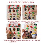 wooden led light montessori toys