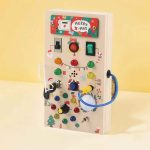 wooden led light montessori toys