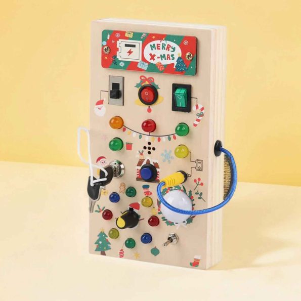 christmas montessori toys switch board battery gift