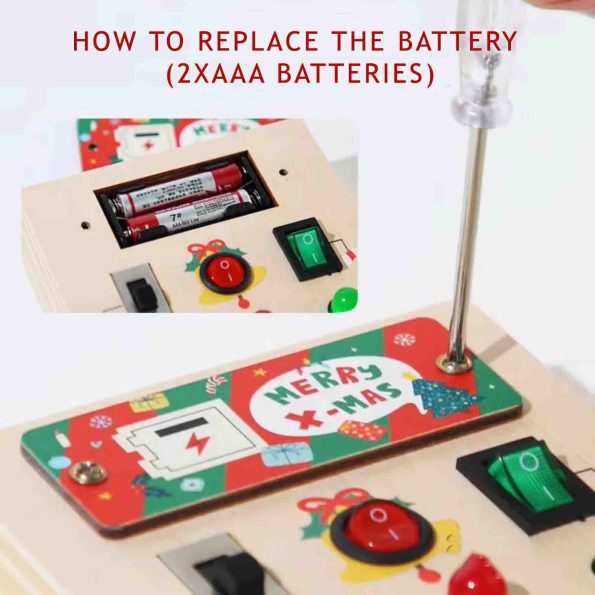 montessori toys switch board battery