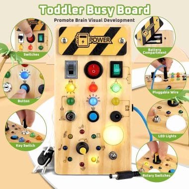 How a Montessori Busy Board Supports Early Childhood Development