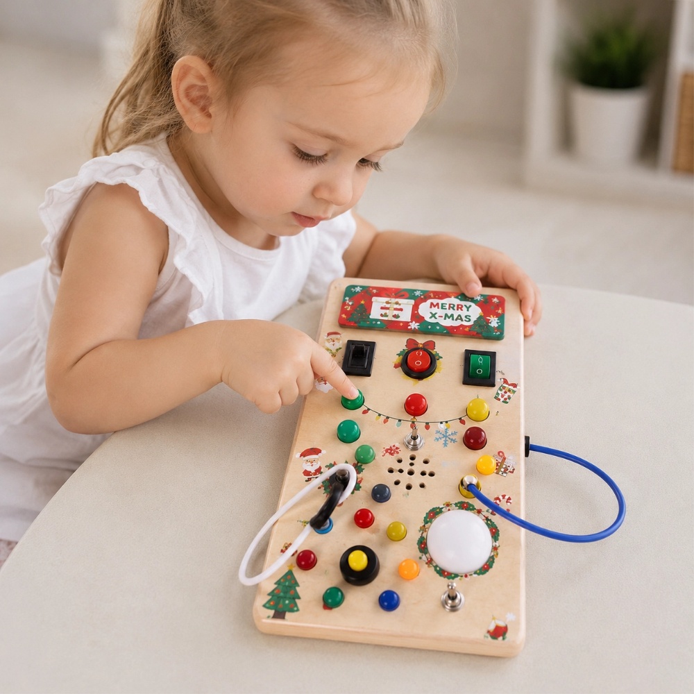 x-mas sensory board - 6