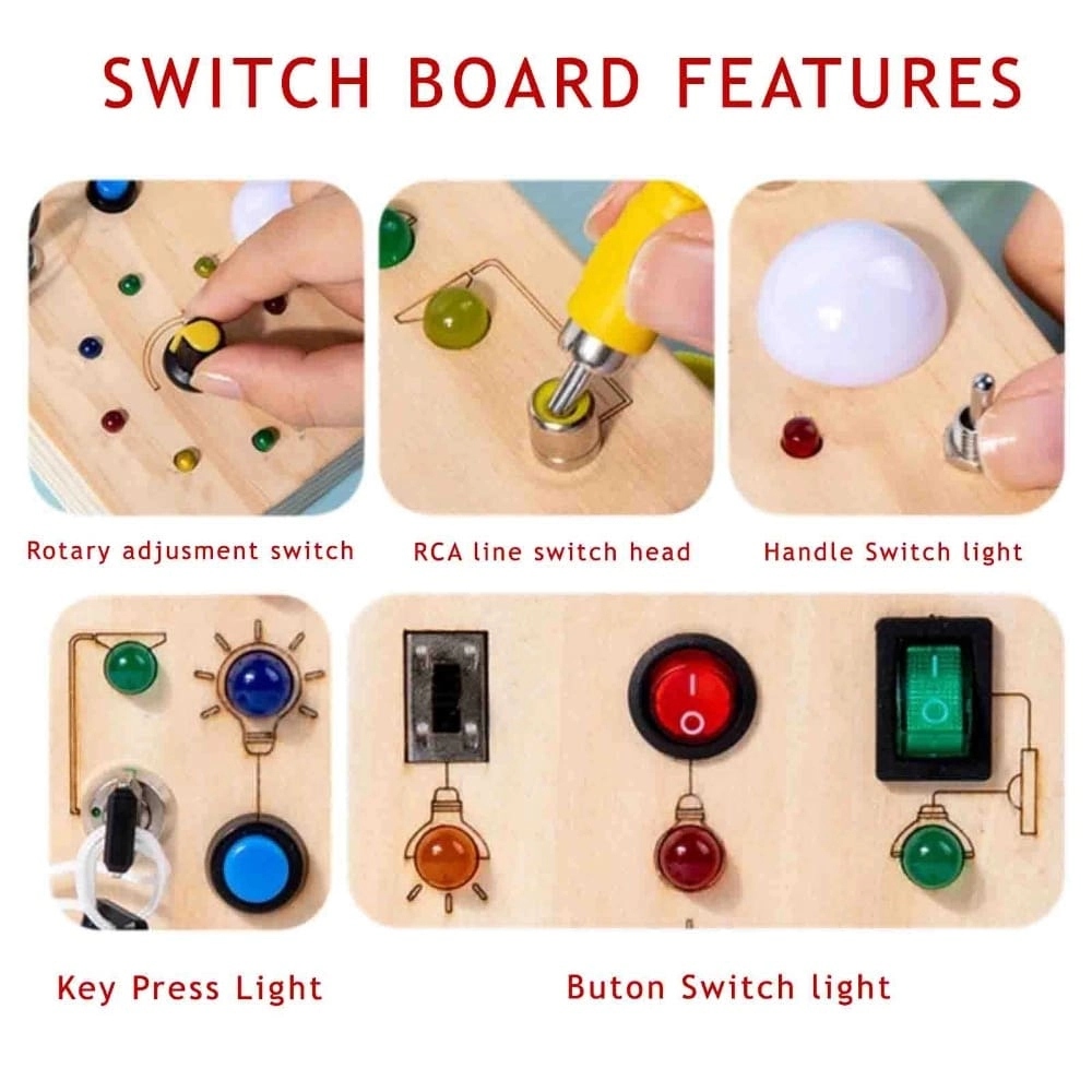 x-mas sensory busy board - 2