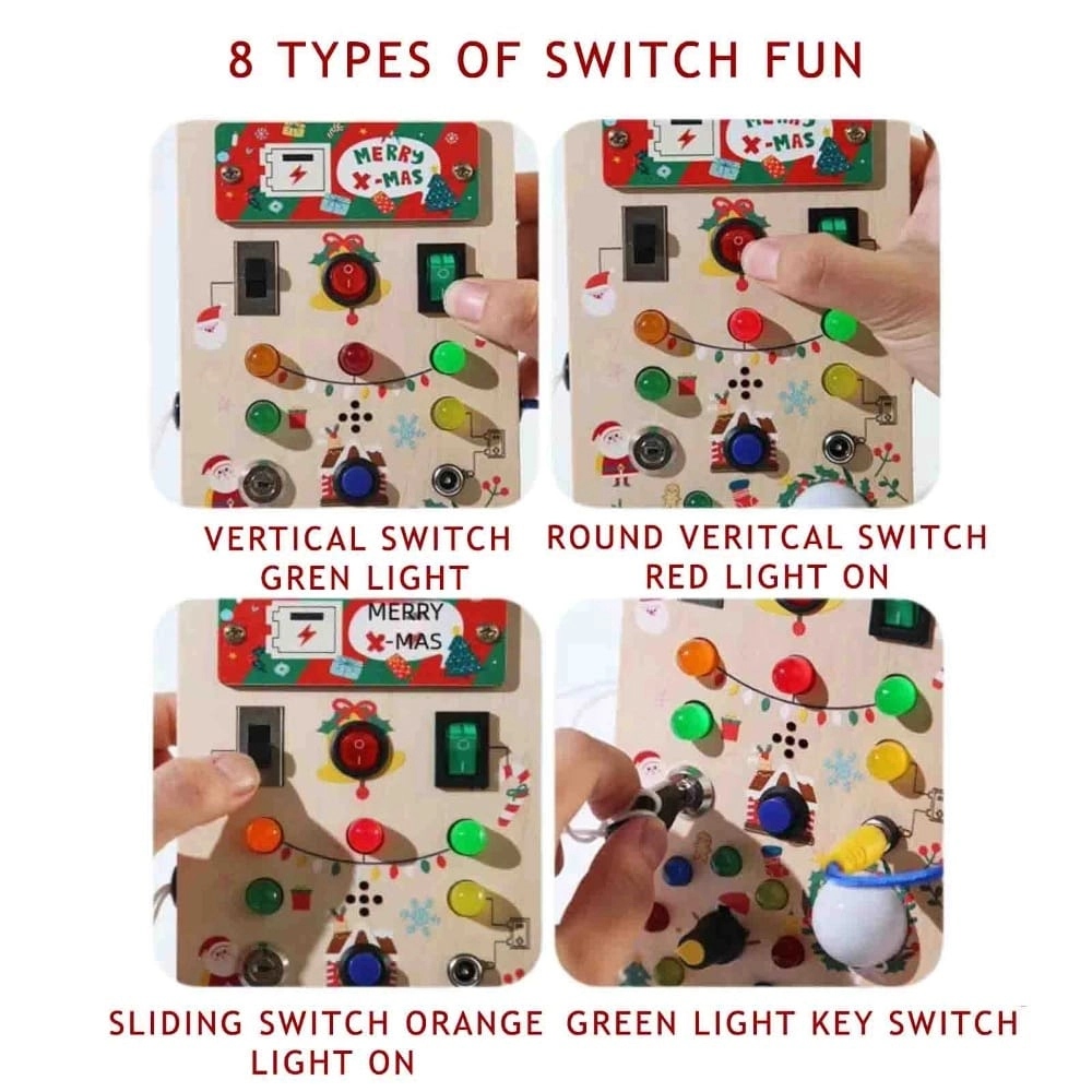 x-mas sensory busy board - 5