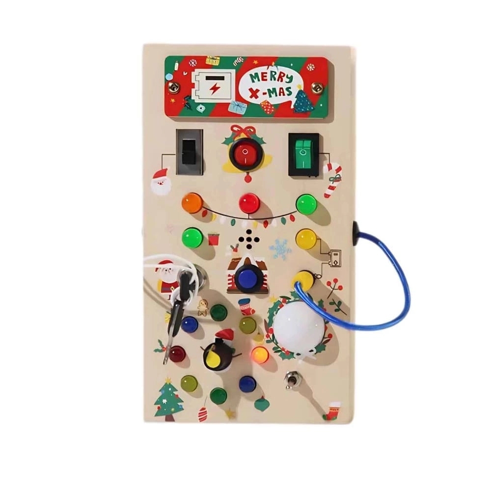 x-mas sensory busy board