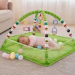 Green gym mat