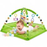 Green gym mat