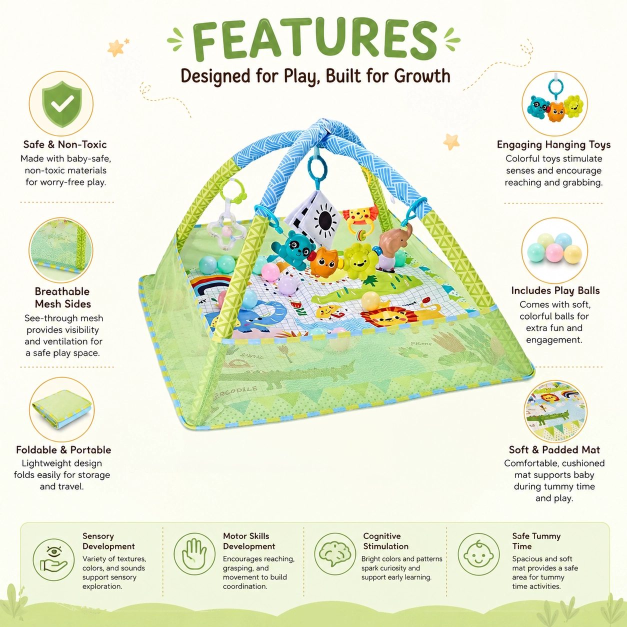 Green gym mat - 6