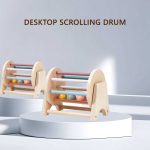 Montessori wooden scorlling drum