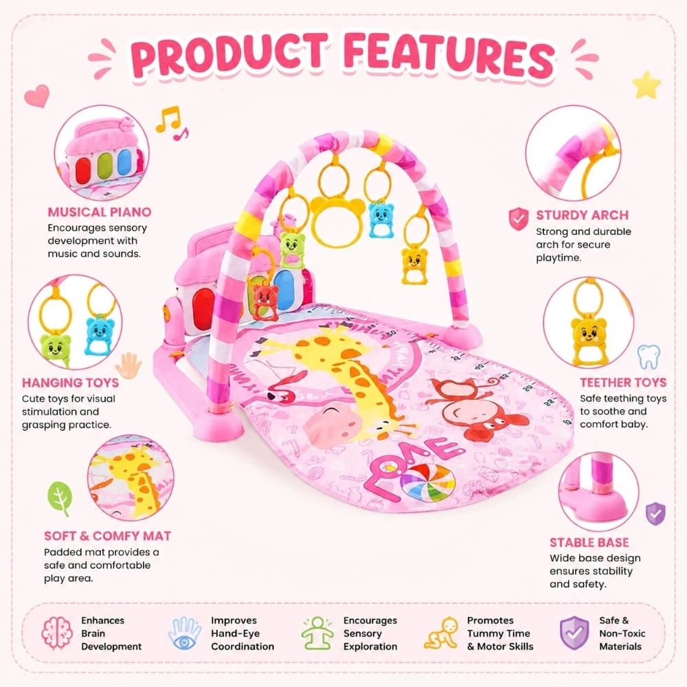 Pink gym play mat - 3