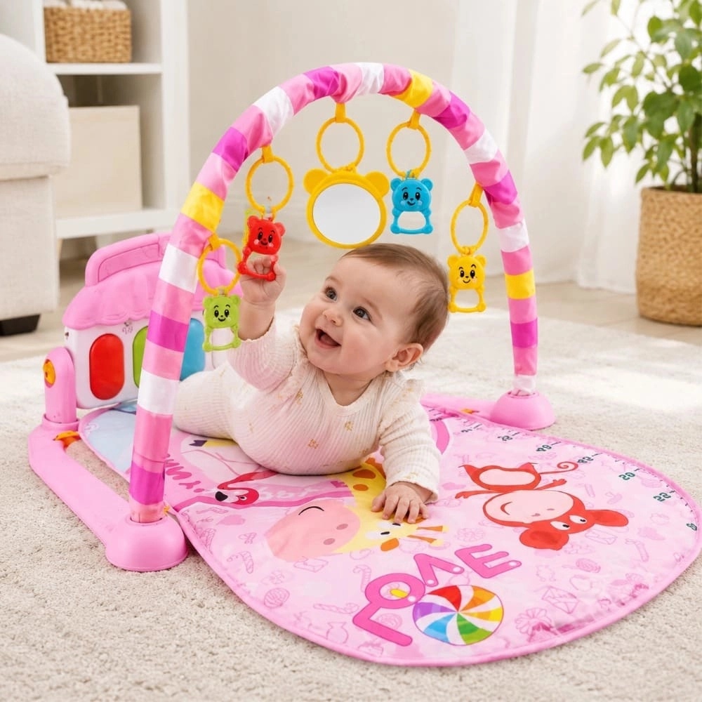 Pink gym play mat- 5