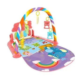 MIMU Soft Baby Gym Play Mat With Piano Keyboard Music Sensory Play mat - Red Elephant Design