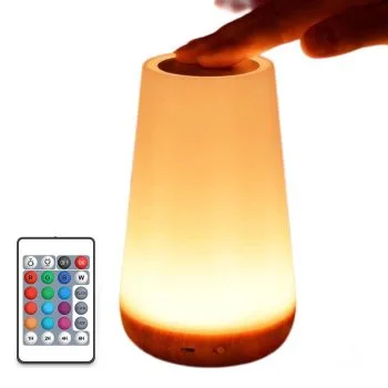 MIMU Baby Night Light Dimmable with LED Touch Remote13 Color Sensory Nursery Light USB Rechargeable Breast feeding Portable Lamp for Moms