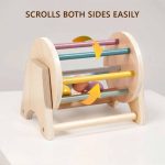 Montessori wooden scorlling drum