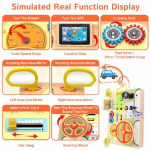 Car Driving Wheel Busy Board Sensory Toys