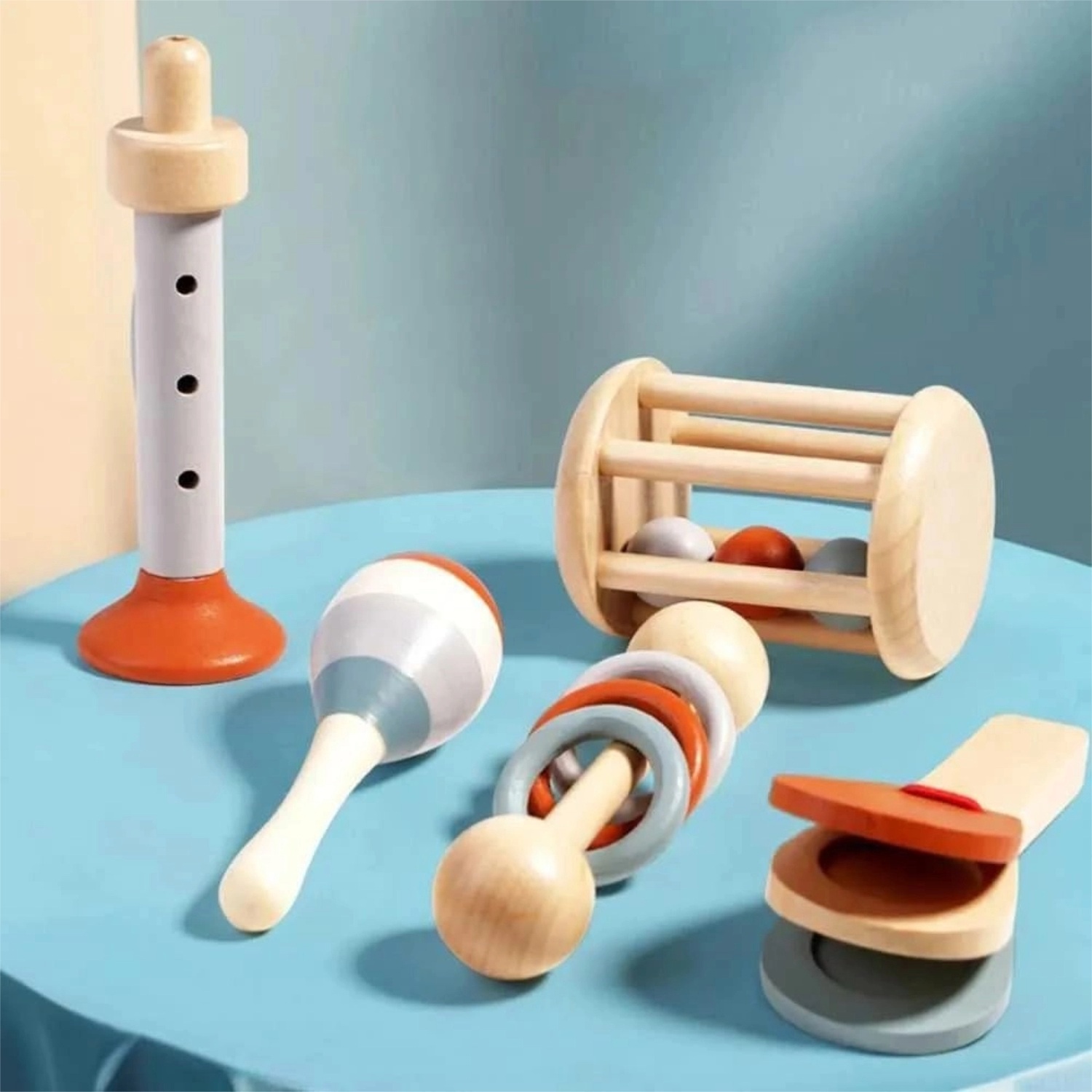 Montessori musical toy and teether set (11)