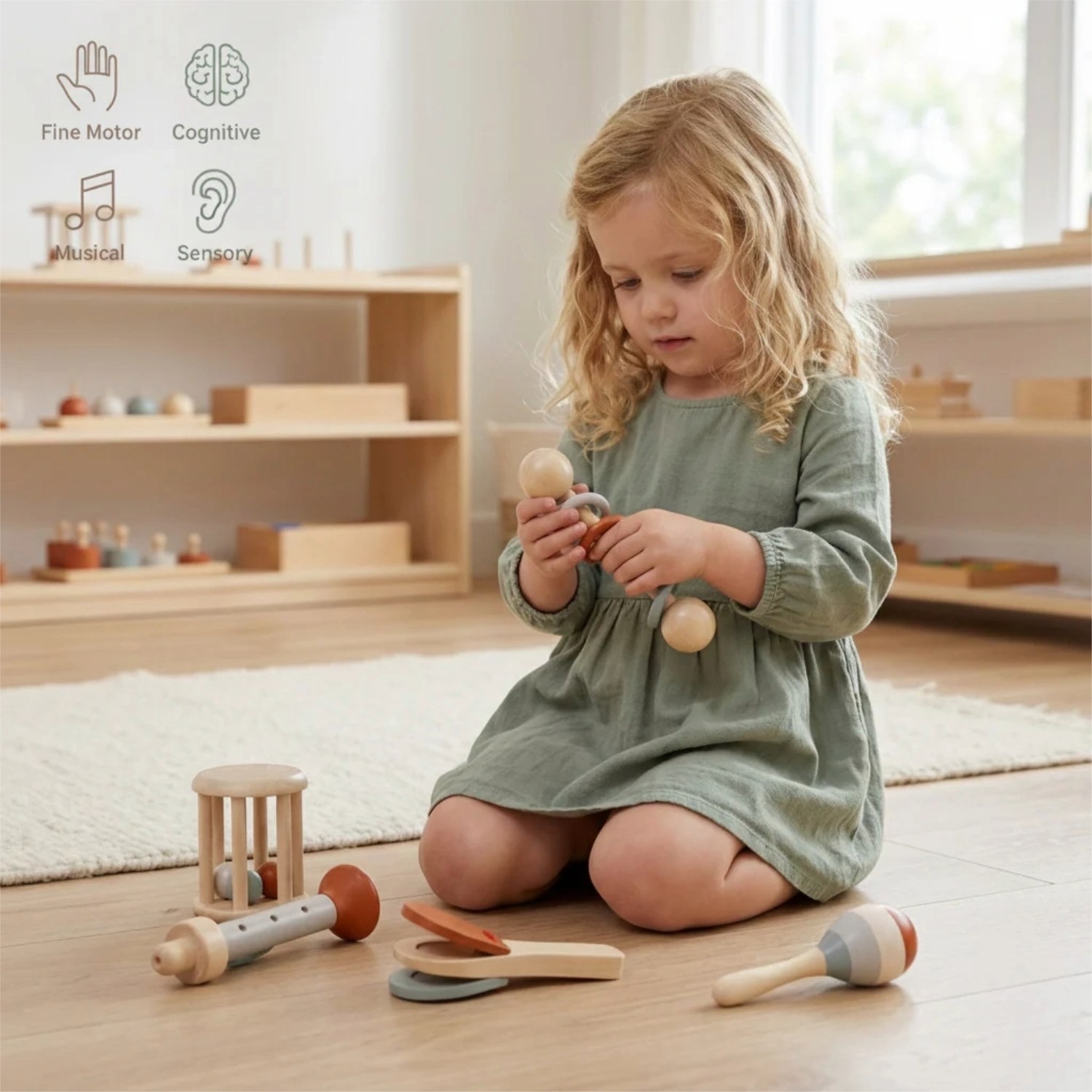 Montessori musical toy and teether set (15) Montessori musical toy and teether set