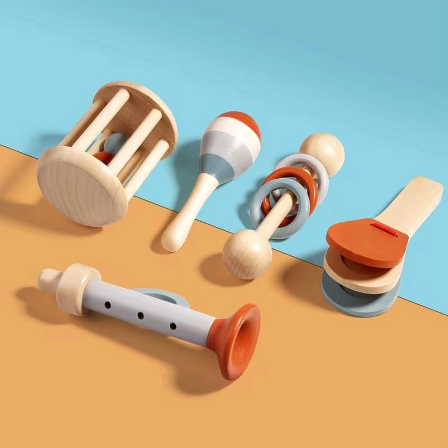 Montessori musical toy and teether set (4)