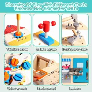 Montessori Wooden Tool Set for Kids