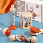 wooden instrumental soothing toys