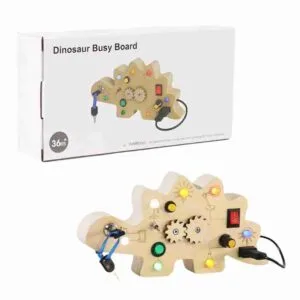 Unicorn Montessori Speelgoed 1 2 3 jaar Busy Board Activiteitenbord Houten speelgoed met 10 schakelaars 23 LED-verlichting Speelgoed Zintuiglijk leerspeelgoed voor 1 2 3 jaar jongens en meisjes