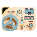 wooden busy board with steering wheel (5)