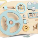 wooden busy board with steering wheel (5)