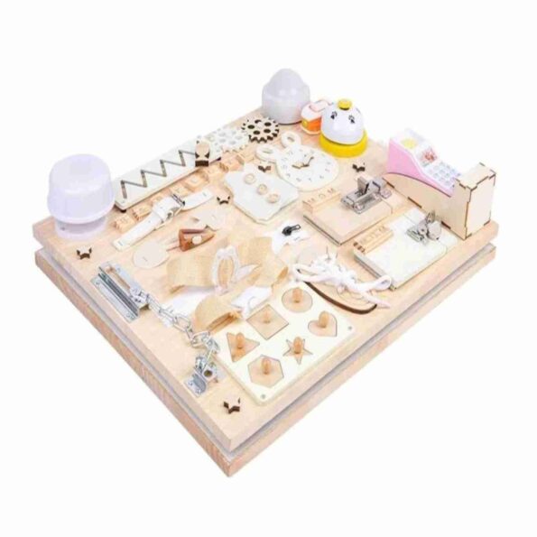 Double sided busy board