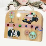 Montessori Busy Board Toy Toolbox for Kids