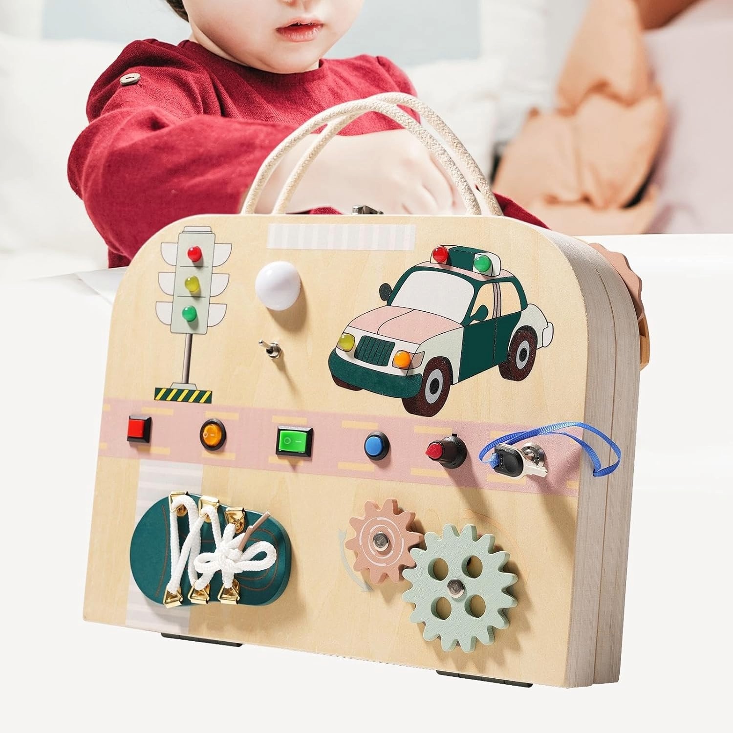 Montessori Busy Board Toy Toolbox for Kids (4)
