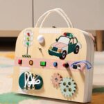 Montessori Busy Board Toy Toolbox for Kids