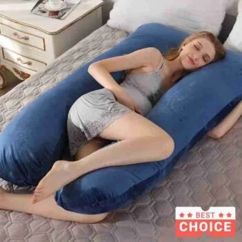 59" Full Body U Shape Pregnancy Maternity Pillow For Women in UK 100% Cotton Filling Soft Cushion Pillow