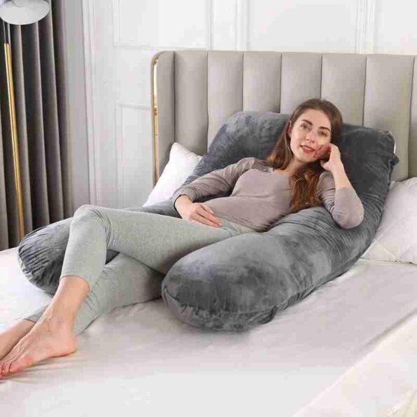 XL Maternity Pillow – U-Shaped 57 Full Body Pregnancy Support Cushion