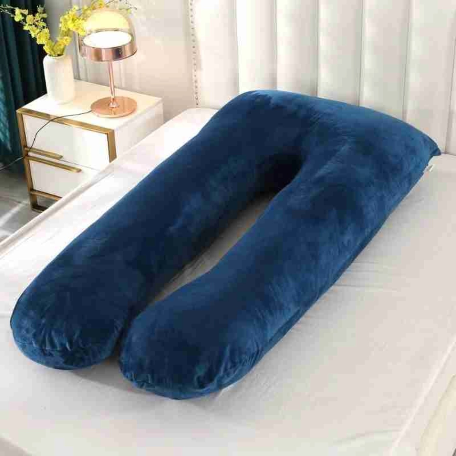 XL Maternity Pillow – U-Shaped 57 Full Body Pregnancy Support Cushion (22)