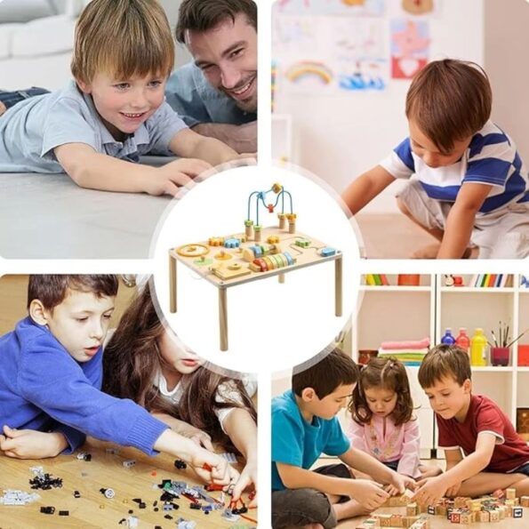 8-in-1 Montessori Wooden Busy Board