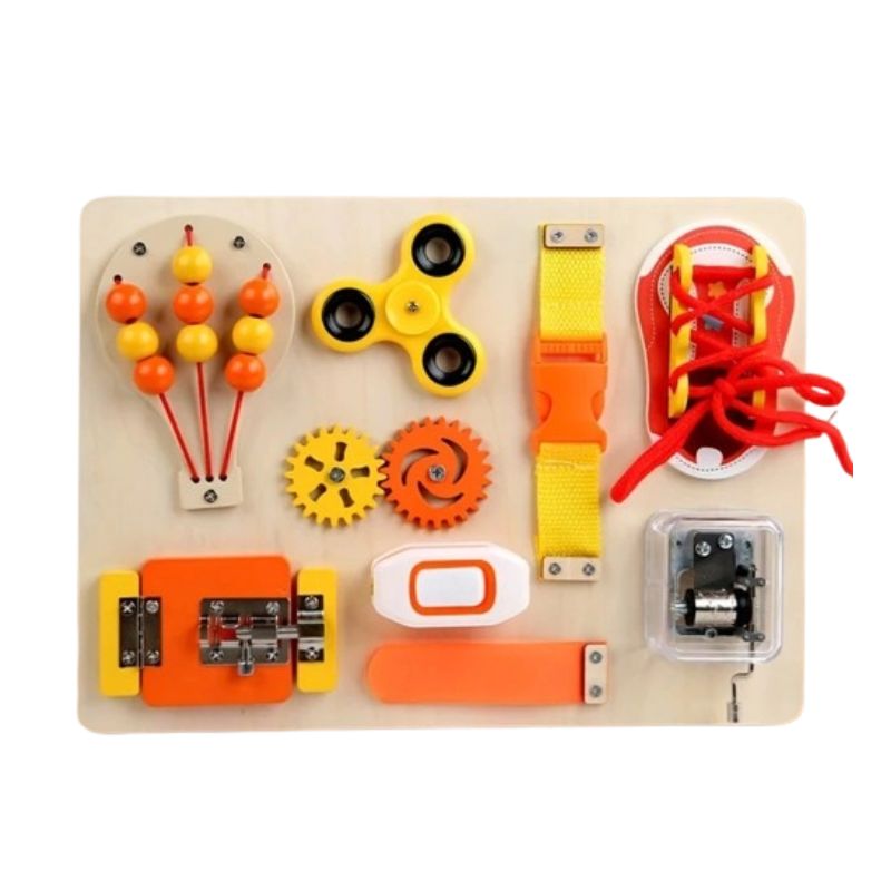 Busy Board Toy (8) Montessori Busy Board for Toddlers