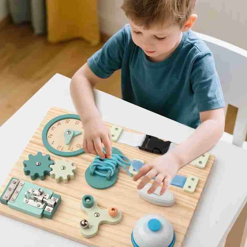 Montessori Activity Busy Board (15)