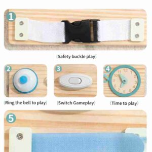 Wooden sensory toy for kids 3–4 years