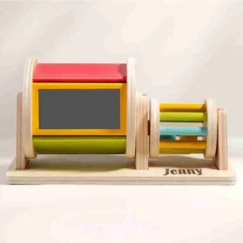 customed name toys spinning drum toy