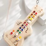 wooden guitar busy board