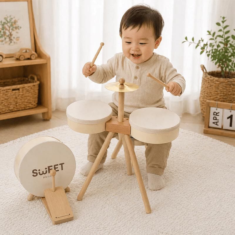Wooden-Kids-Drum-Kit-Musical-Toy-11