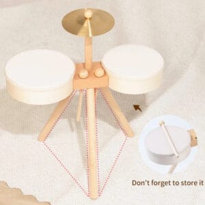 Wooden Kids Drum Set