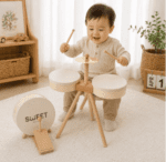 Wooden Kids Drum Set (3)