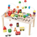 Wooden Montessori Activity Table for Toddlers (3)