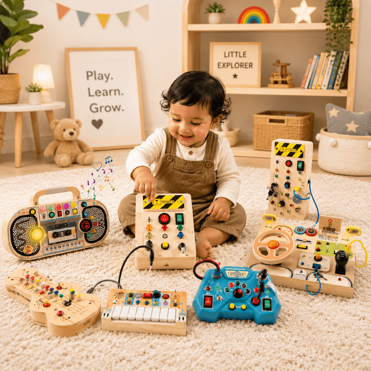 led light switch busy board