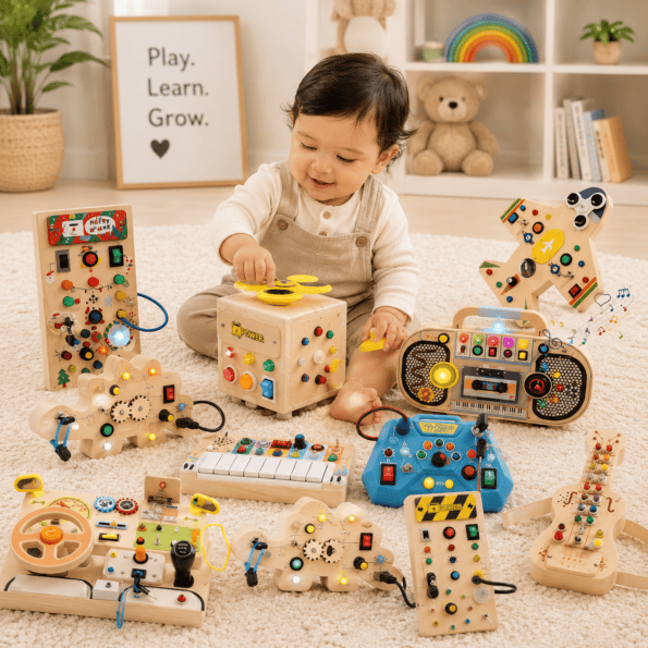 led light switch busy board